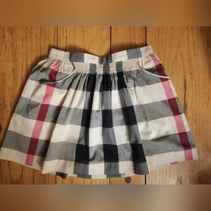 BURBERRY Girl's Pleated Skirt with Pockets SZ: 8
